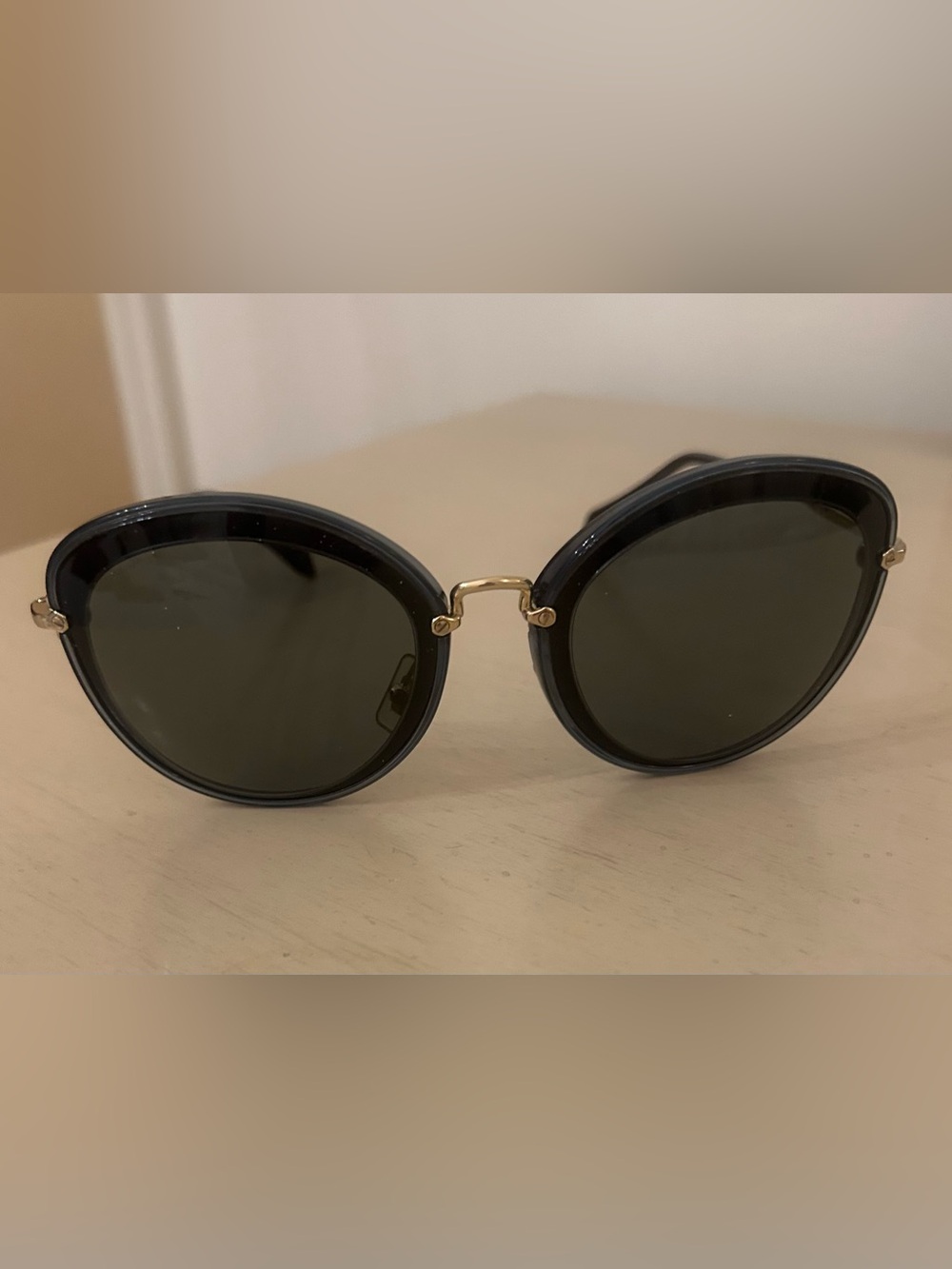 Miu Miu Black Cat Eye Sunglasses